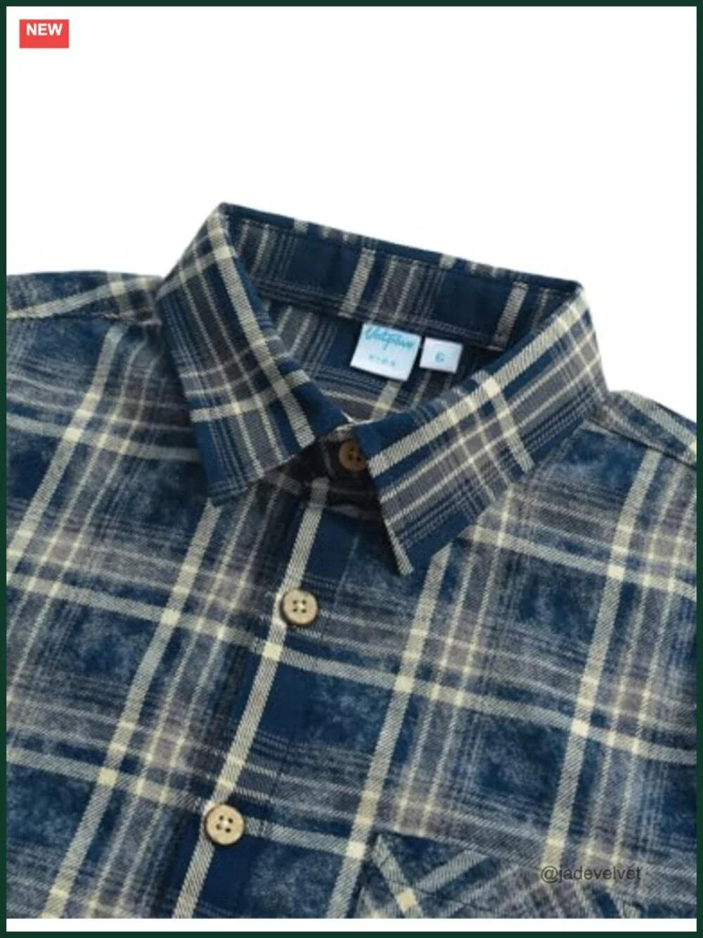 Boys Flannel Button Down Shirt Casual Long Sleeve Plaid 100% Cotton